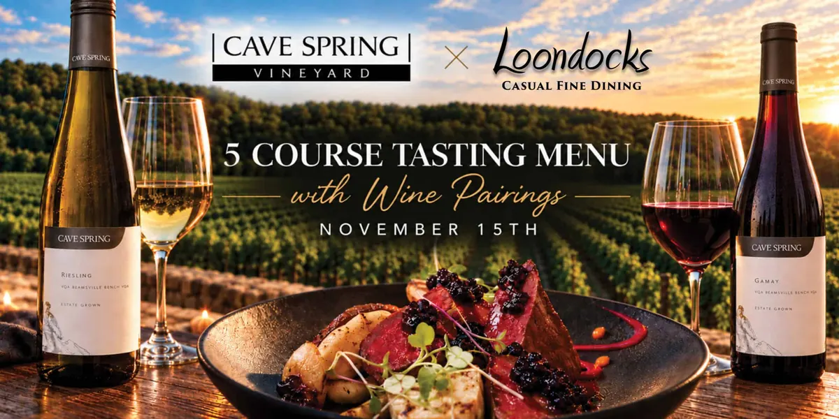 Cave Spring Wine Pairing Dinner – Five Course