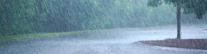 Heavy rain shown on Burlington’s home flood-prevention page.